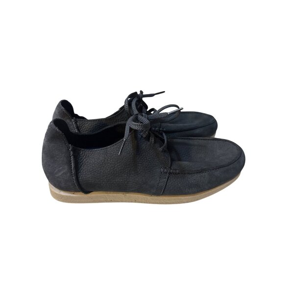 Clarks Wallabee Blue Leather Suede Lace-Up Shoes Mens Size 8.5 Casual Comfortabl - Picture 3 of 7